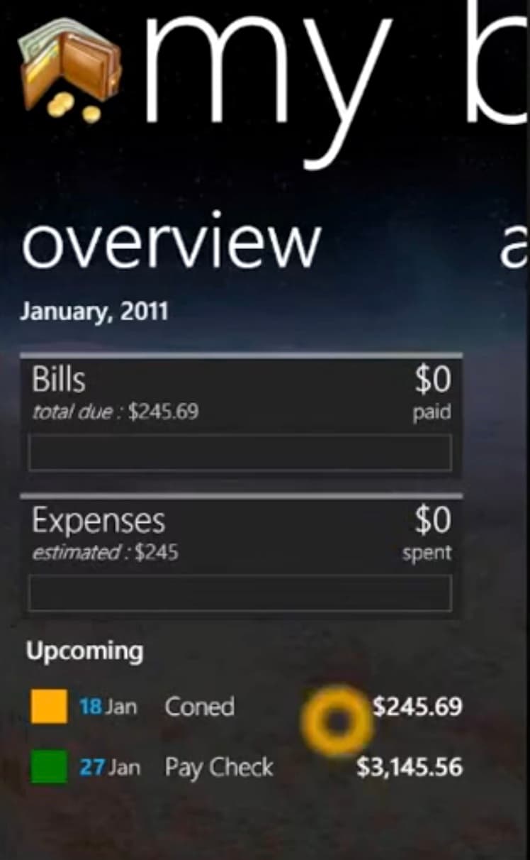 My Budget Accounts