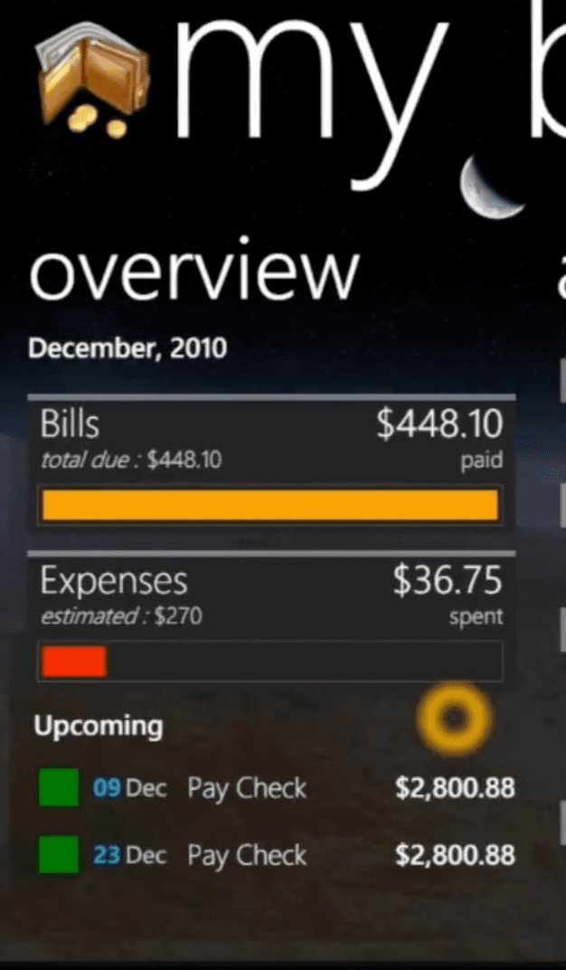 My Budget Expenses